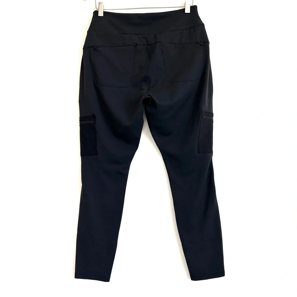 Athleta Leggings 12 Headlands Hybrid Cargo Pockets Tights Hiking Outdoors Black - Picture 8 of 14
